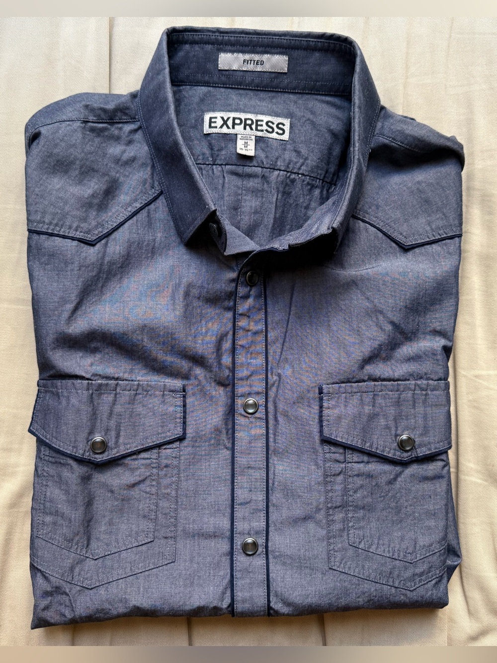 Western Style Dress Shirt - EXPRESS Medium